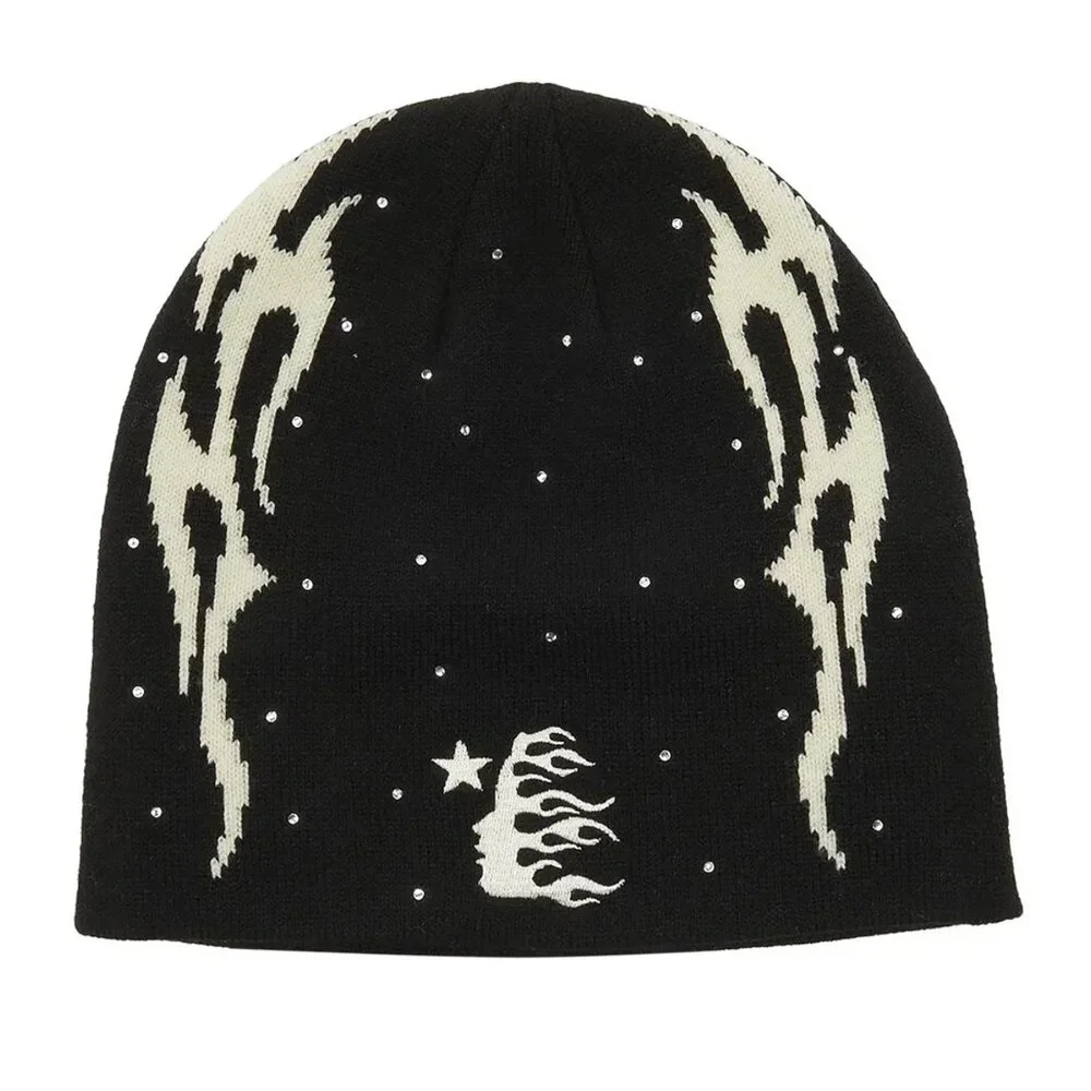 Hellstar | Accessories | Hellstar Flame Beanie Black | Poshmark